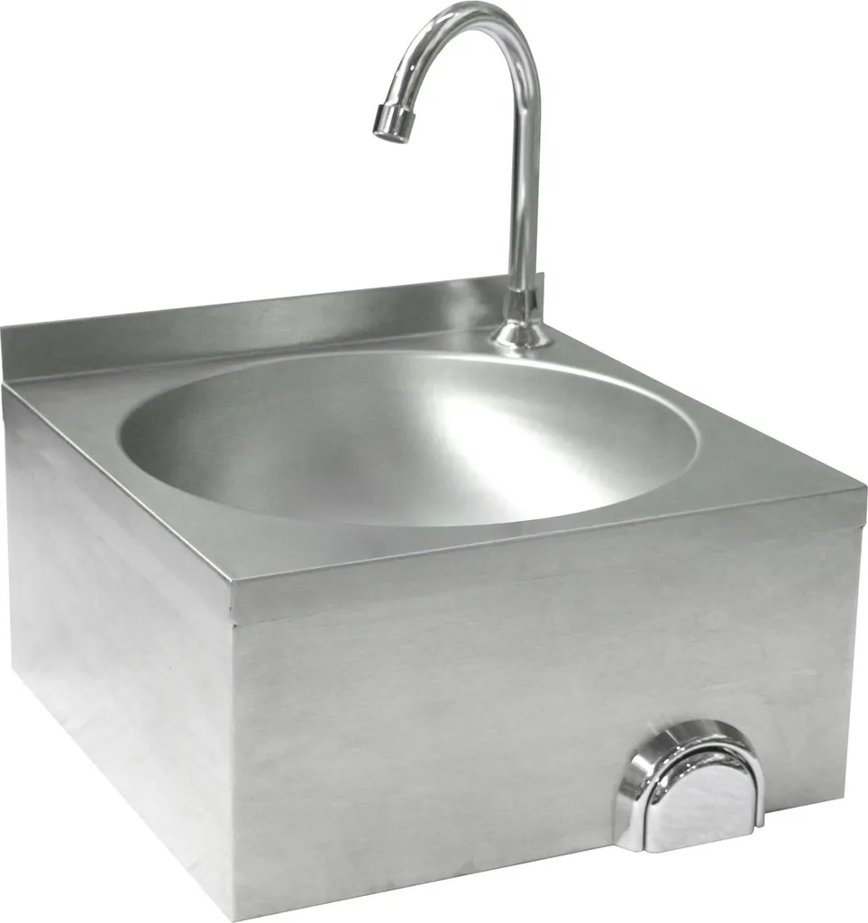 Lave-mains pro pour cuisine HENDI commande au genou 400x400x450mm