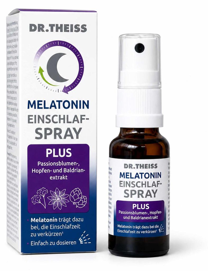 Spray para conciliar el sueño con melatonina Dr. Theiss, Imagen del producto 