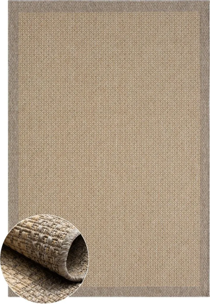 Tapis de Terrasse ou Salon Pine 80 x 150 cm - Décoration Brune Chic
