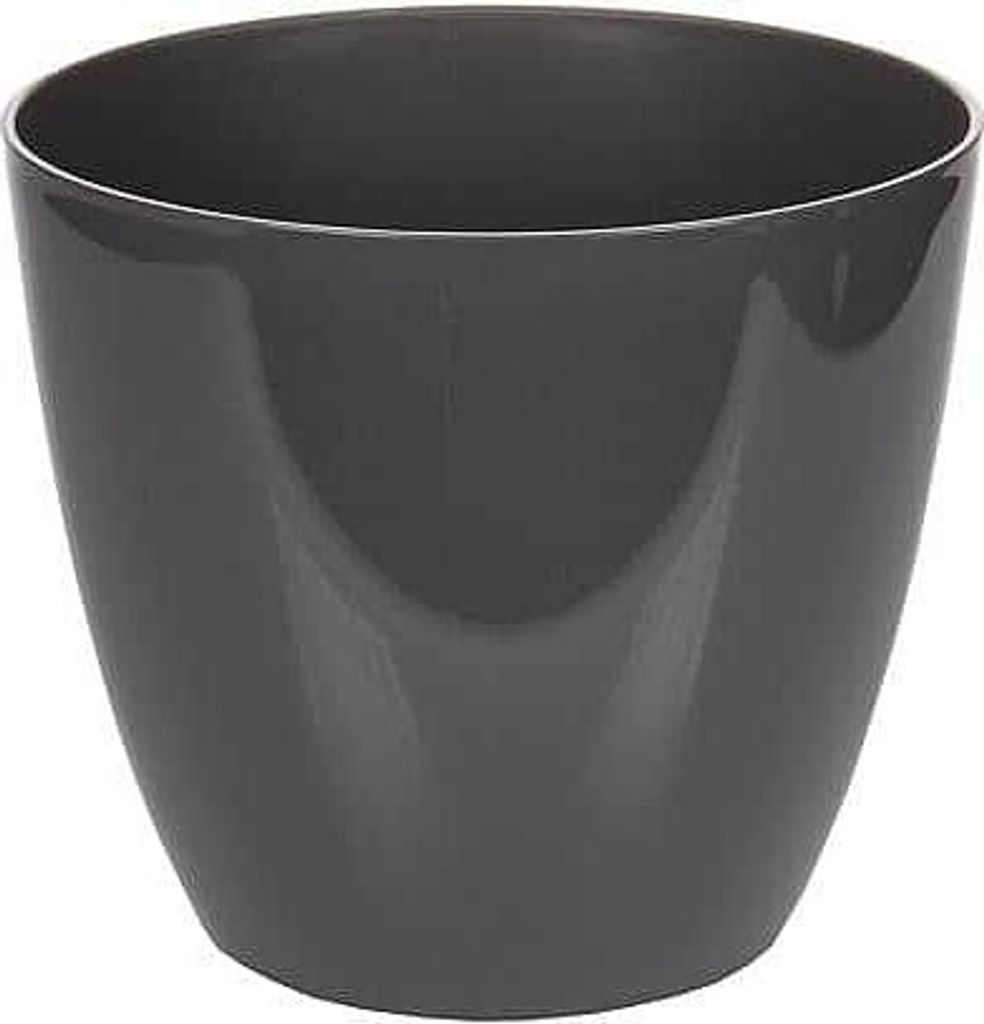 Ella Gloss dekorativer Blumentopf, anthrazit, Durchmesser Produktbild 