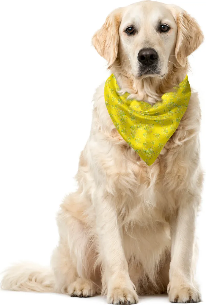 Fazzoletto per Cani ABAKUHAUS Giallo Lavanda 55x55cm Poliestere