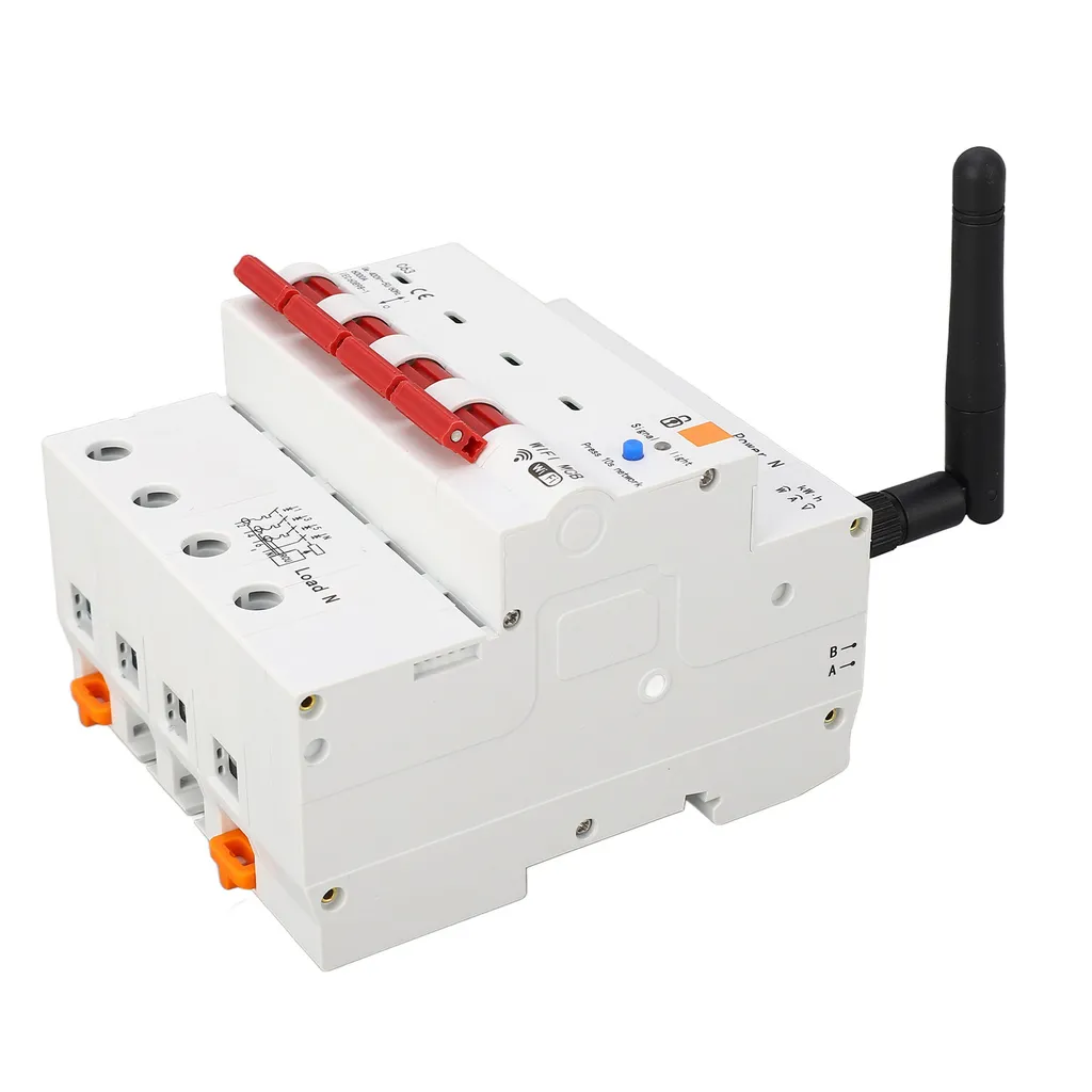 Disjoncteur WiFi 4P avec protection différentielle et suivi de conso