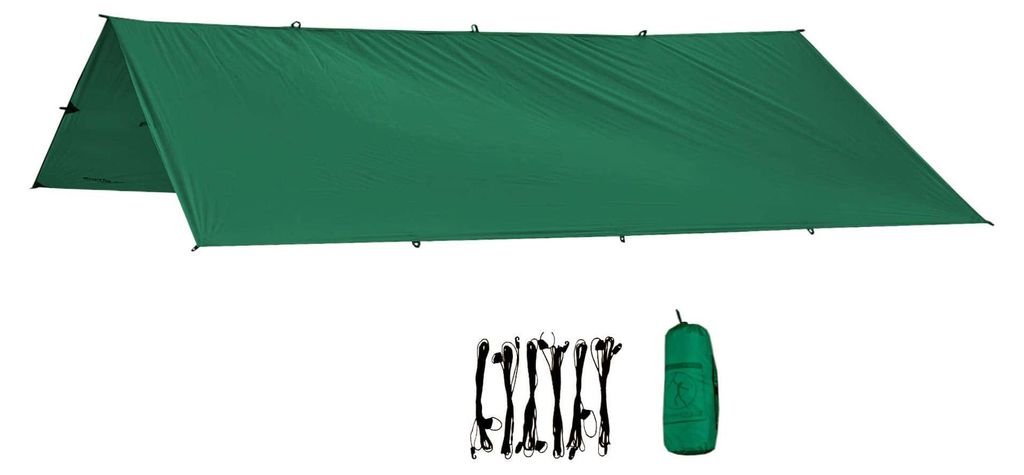 Bushmen Ultra Tarp 3X3 Deep Green Gartenmöbel