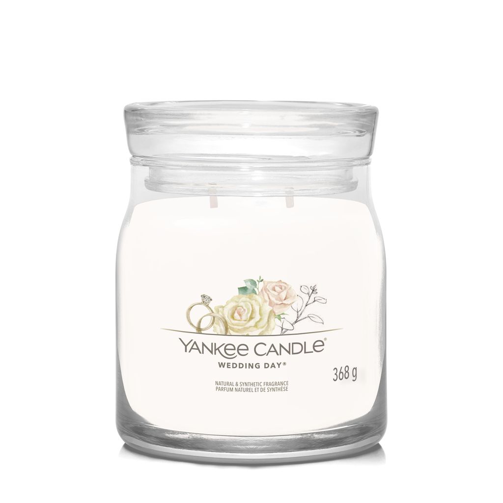 Yankee Candle Wedding Day, Zylinder, Weiß, Blumig, Produktbild 