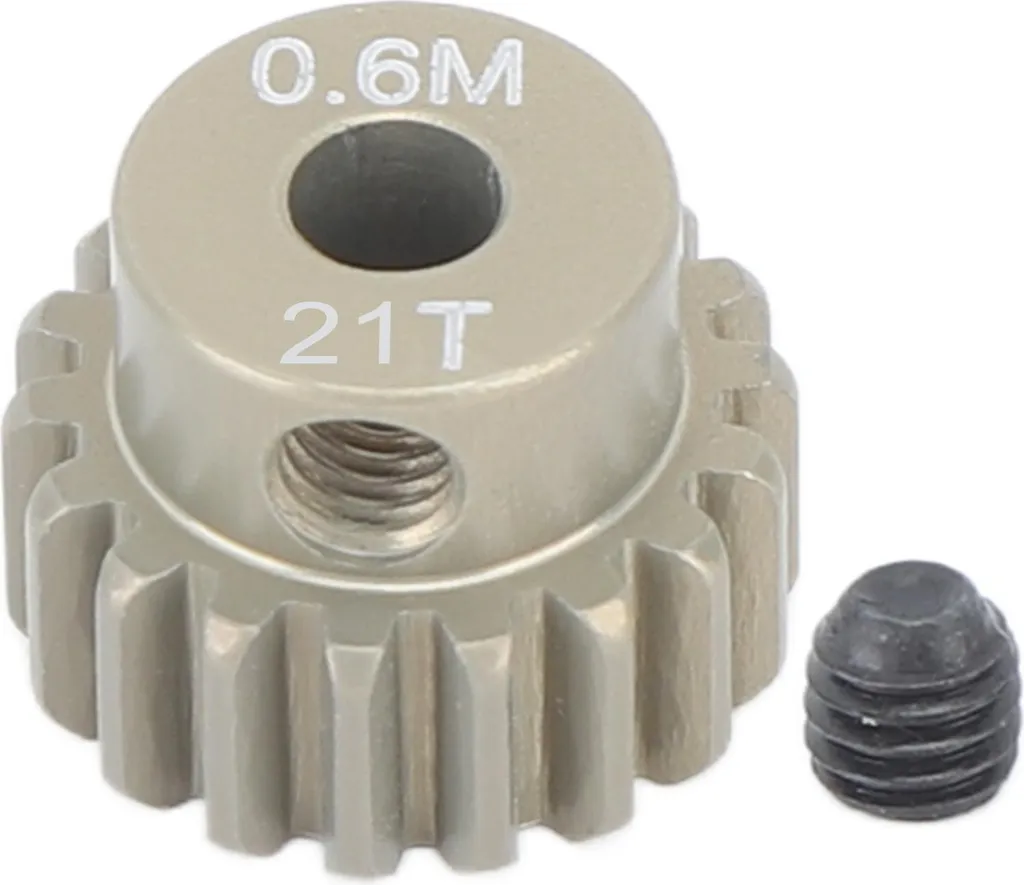 Pignone Motore M0.6 21 Denti | Foro 3.175mm per RC Crawler Pro