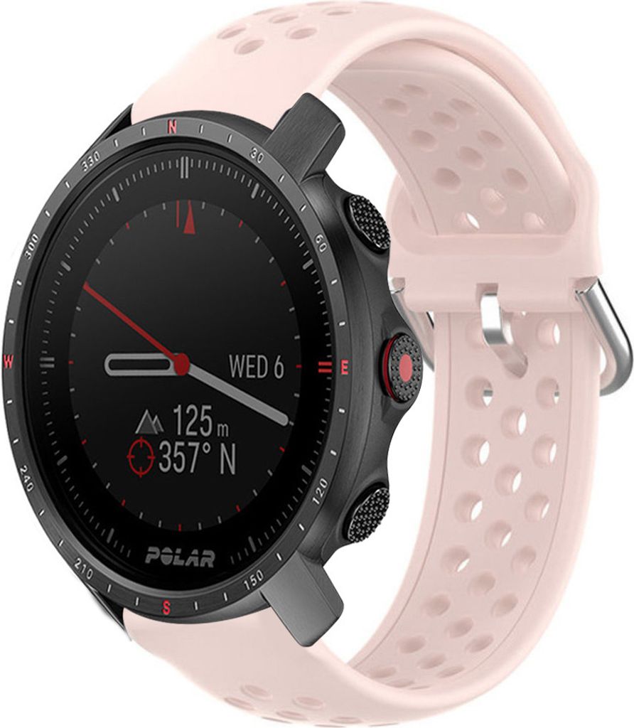 Strap-it Polar Grit X Pro Silikonarmband mit Löchern (Rosa) Produktbild 