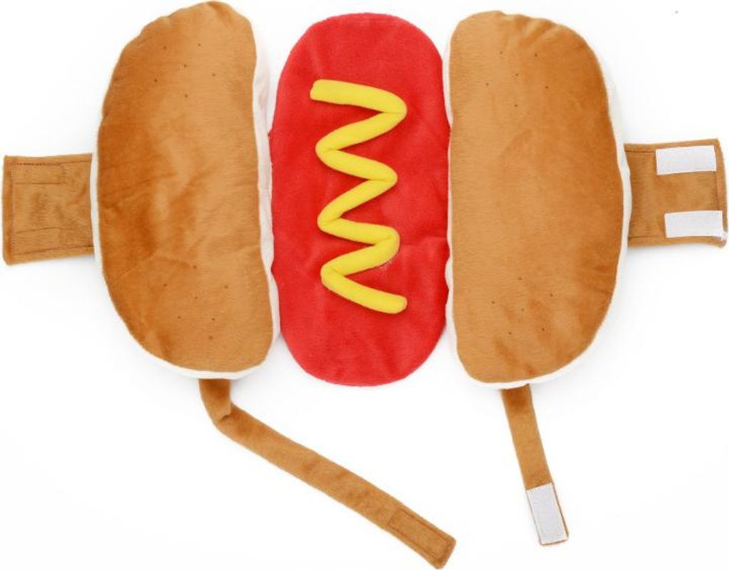 Hot-Dog-Kostüm für Haustiere, warmes, weiches und niedliches Partykostüm für Welpen und kleine Hunde, Hundebekleidung