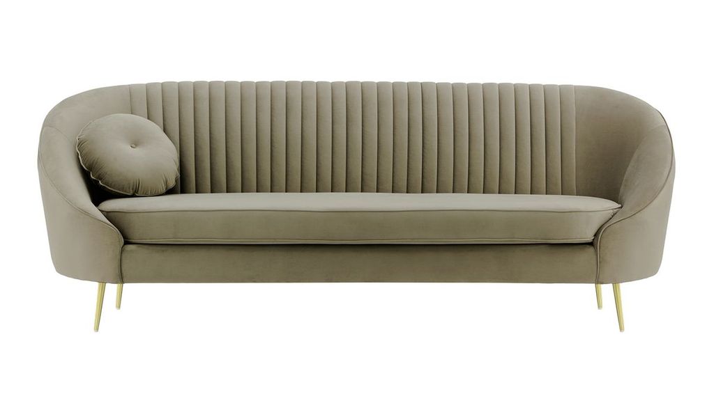 SLF24 - Dreisitzer-Sofa Kooper mit Ziernähten - Elefant - Velluto 17