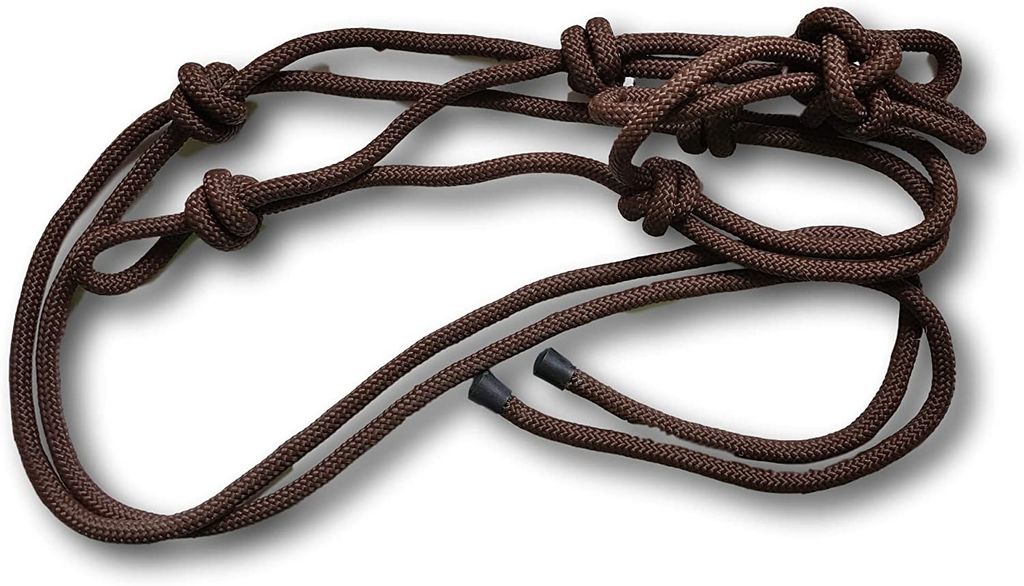 Knotenhalfter für Kaltblut, X-Full - verstellbar optimal für die Bodenarbeit und Pferdeausbildung, Halfter Farbe braun