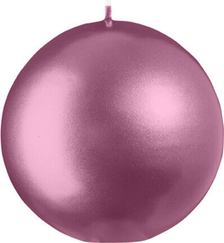 Kugelkerzen Metallic Matt Orchidee Ø 100 mm, 6 Stück