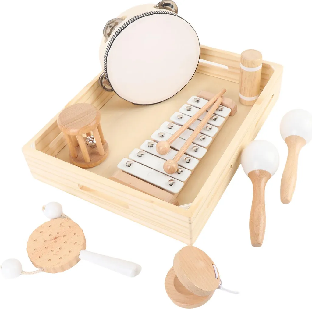 Instruments musique bois enfant Montessori pour développement du rythme