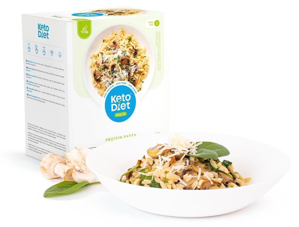 Protein-Nudeln Risoni mit hohem Protein- und Produktbild 