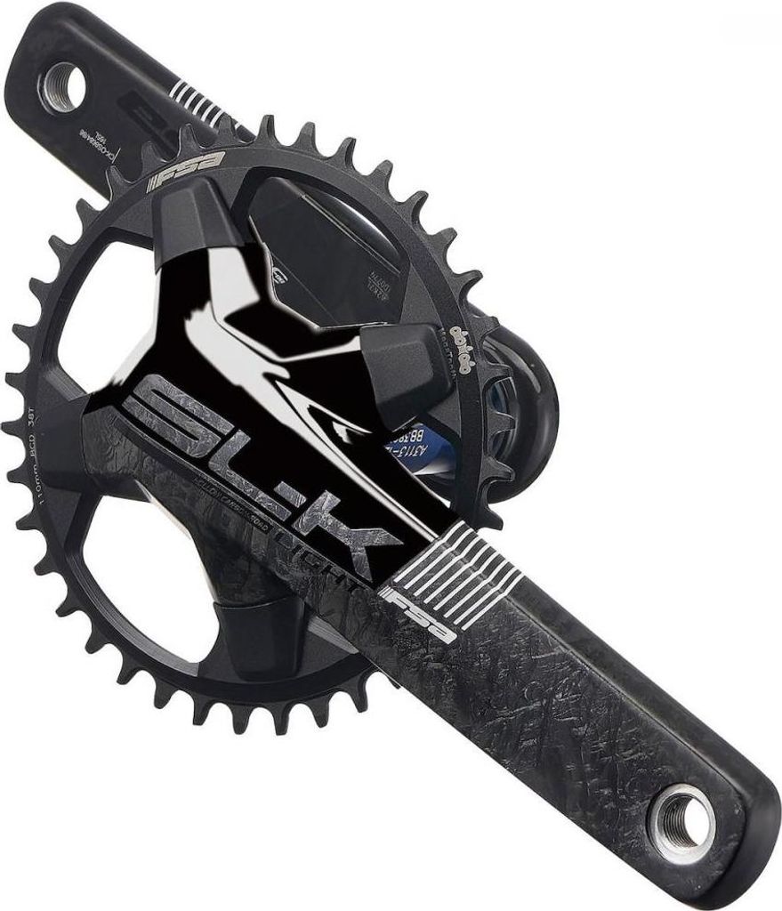 FSA Kurbelgarnitur SL-K Light BB386Evo 1x 172,5 mm Schwarz - leichte, steife ...