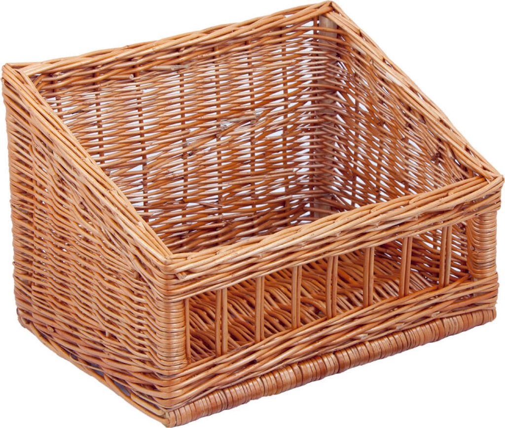 Systemregalkorb, Brotkorb, Brötchenkorb, Thekenkorb, 40x30x16/27cm, gestäbt