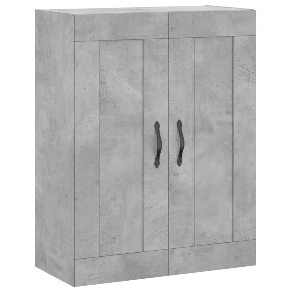 Armadio a Muro Grigio Cemento 69,5x34x90 cm - Mobile Salvaspazio Moderno
