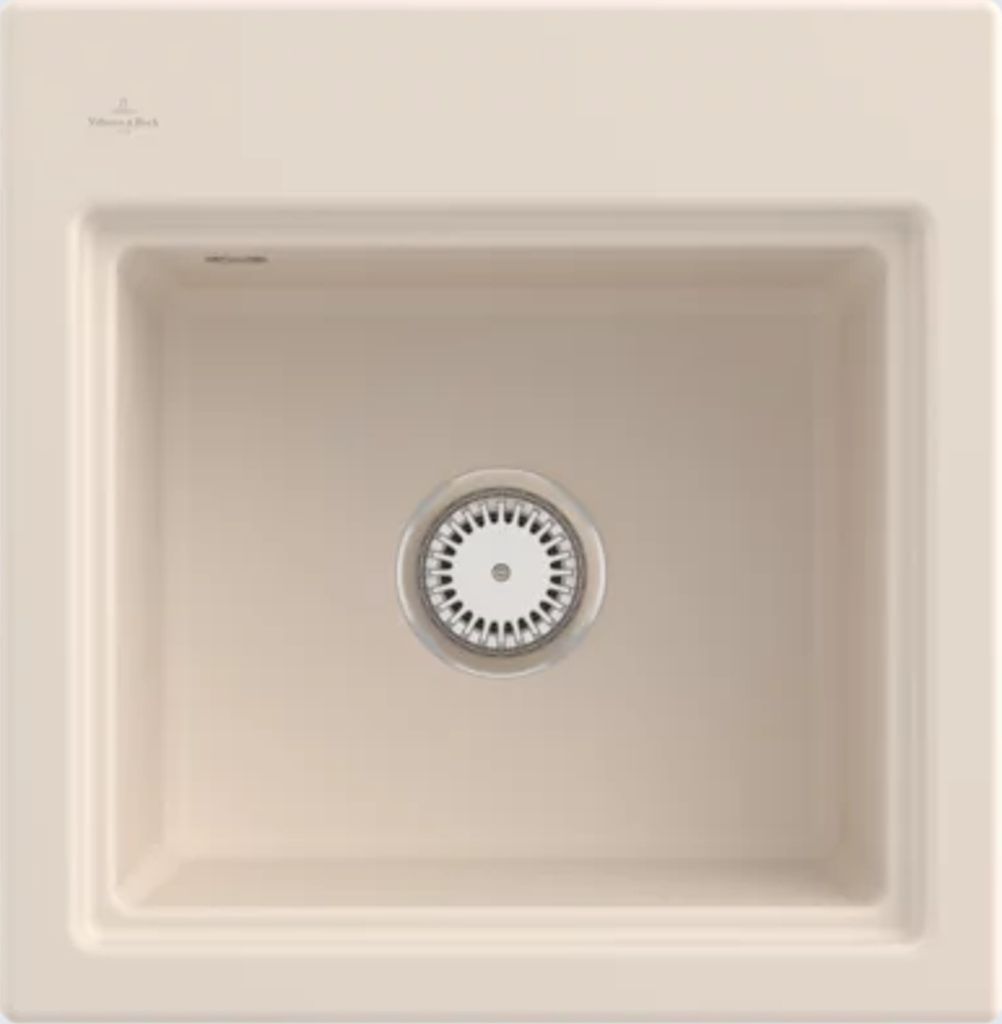 Villeroy&Boch Spülbecken, Küchenspüle Subway Style 50 S Ivory 500x510mm, Unterschrankbeite 50cm