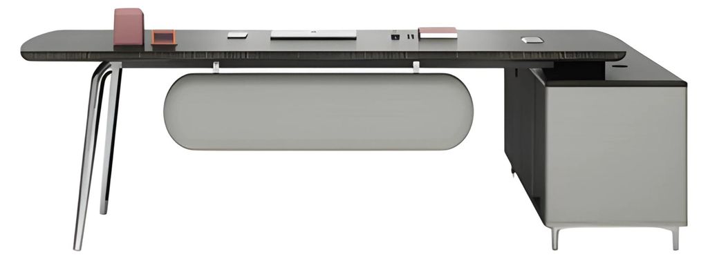 öbel Büro Eckschreibtisch Tisch Chef Holz modern