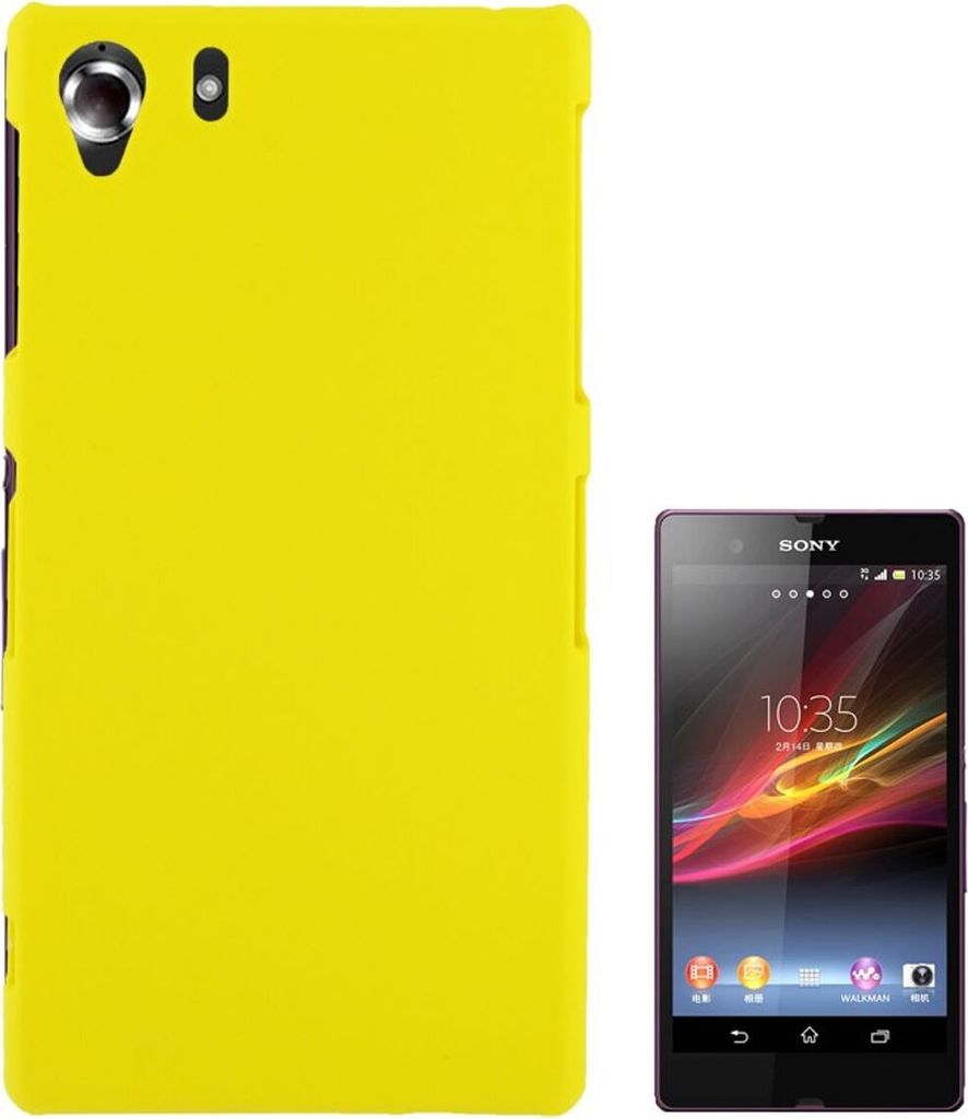 Schutzhülle Kunststoff-Gehäuse für Sony Xperia Z1 gelb