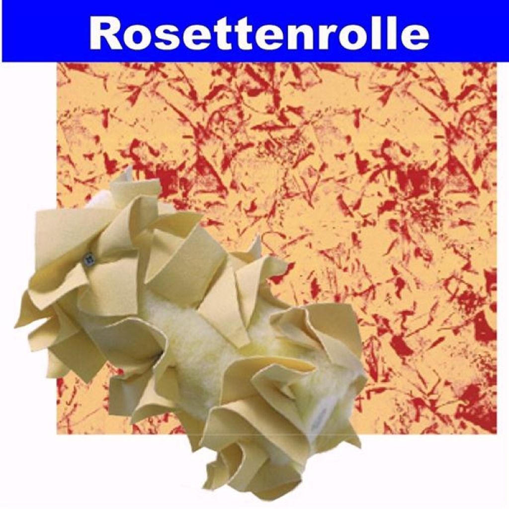 Wandgestaltung Rolltechnik für Wände Leder Rosettenrolle 18 cm