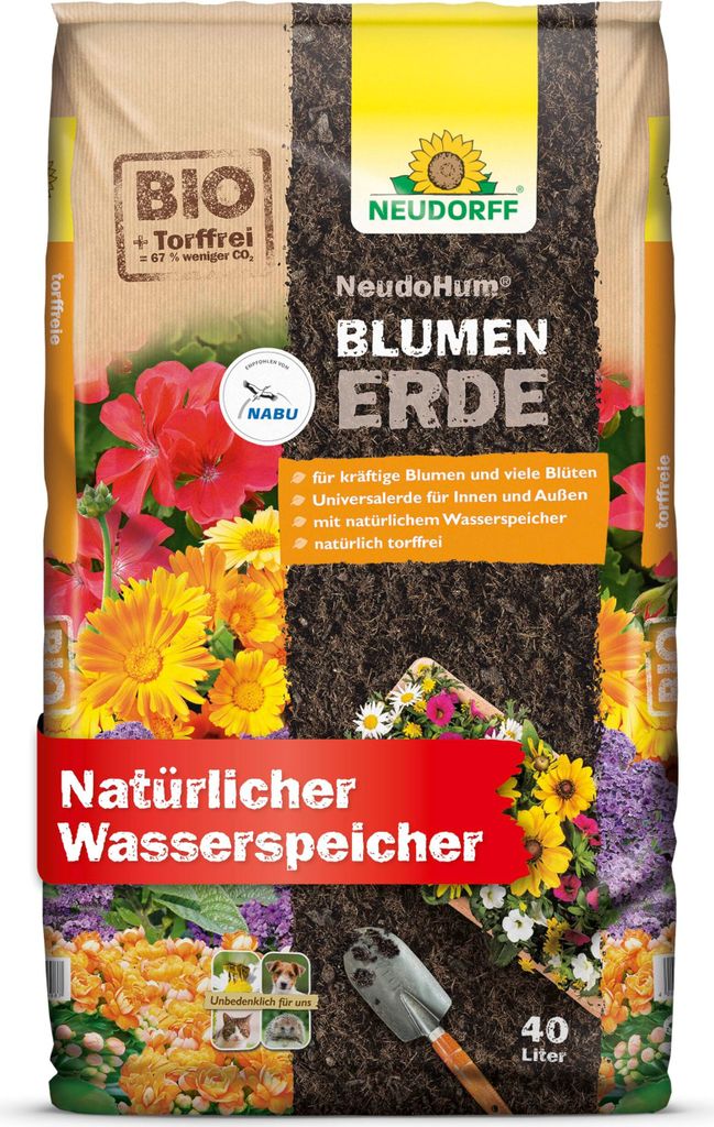 NEUDORFF® NeudoHum®BlumenErde 40 Liter torffrei Produktbild 4
