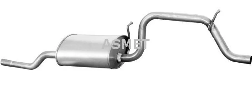 Pot d'échappement silencieux arrière pour Agila A OE 5852146 ASMET