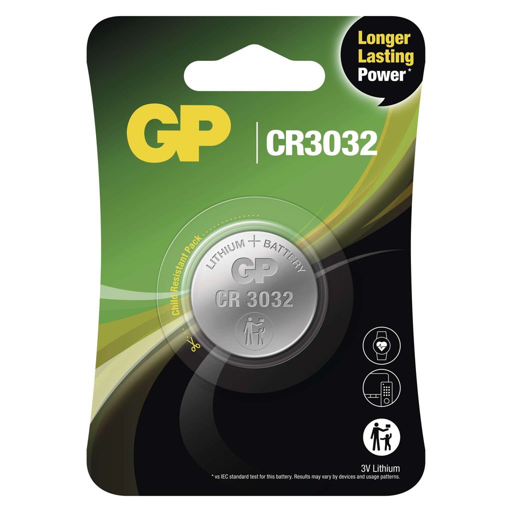 GP Knopfzelle CR3032 3,0 V