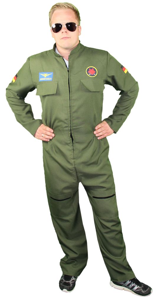 Jetpilot Fliegeranzug Kostüm für Herren, Größe:XXL Produktbild 