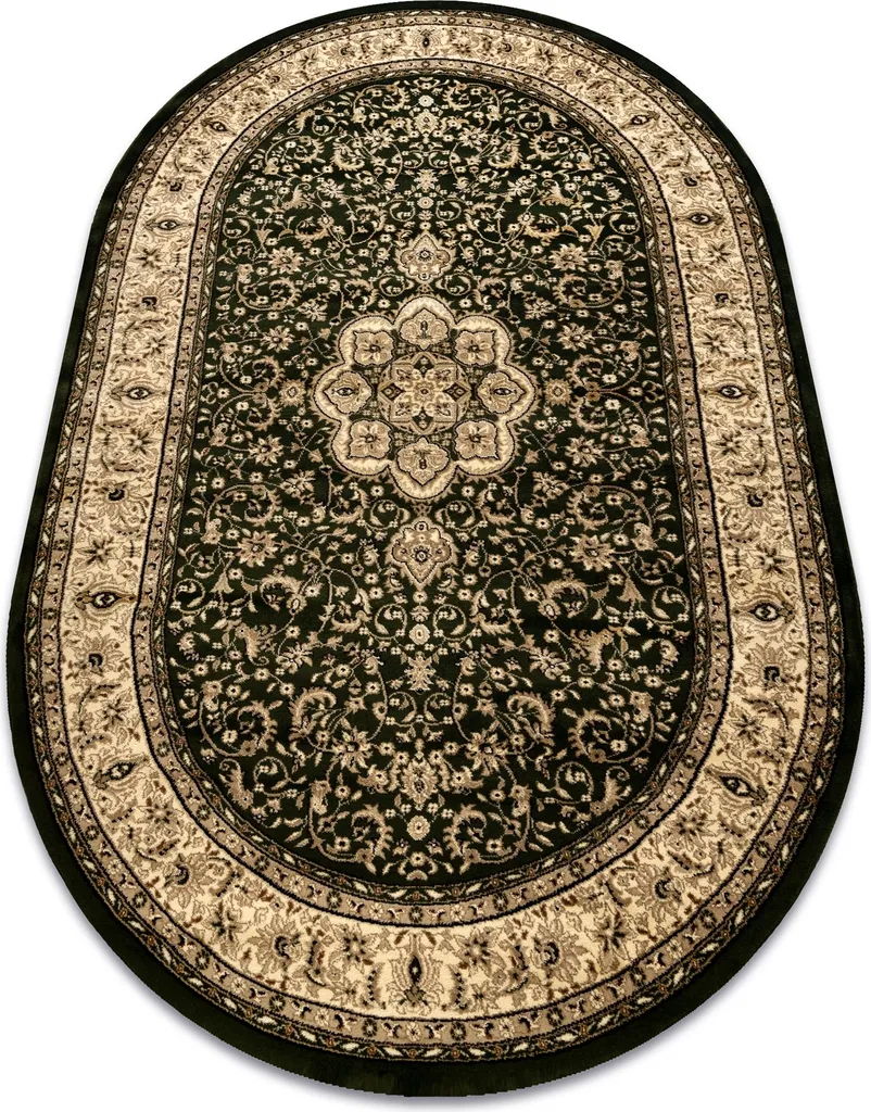 Tapis Royal ADR Ovale Modèle 521 Vert 100x180 cm : Élégance Classique