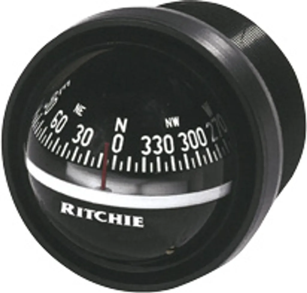 Compass Ritchie Explorer V-57.2 noir 12V pour tableau de bord bateau
