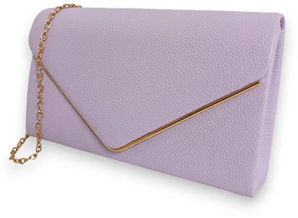 Pochette Noire avec Bandoulière Chaîne et Fermoir Aimanté pour Demoiselle