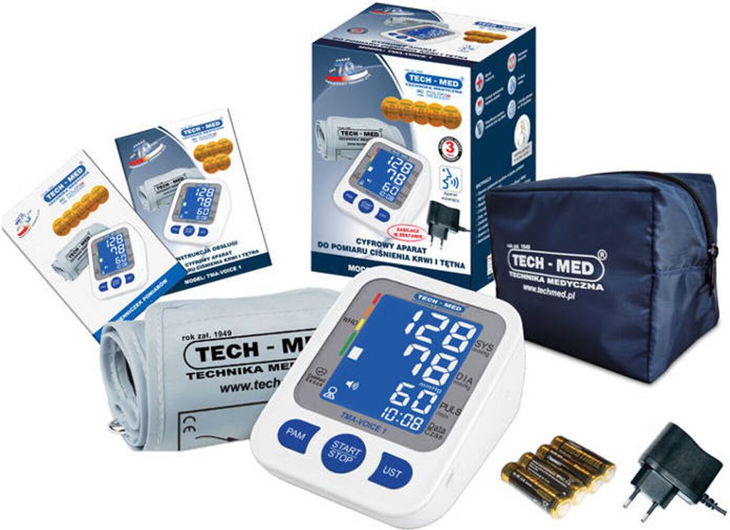 TECH-MED Misuratore di pressione digitale da braccio, Immagine del prodotto 