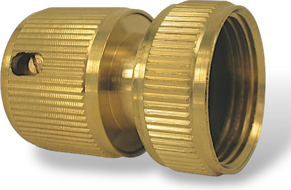 Hahnanschluss IG 3/4" mit Steckbuchse Messing Stecksystem