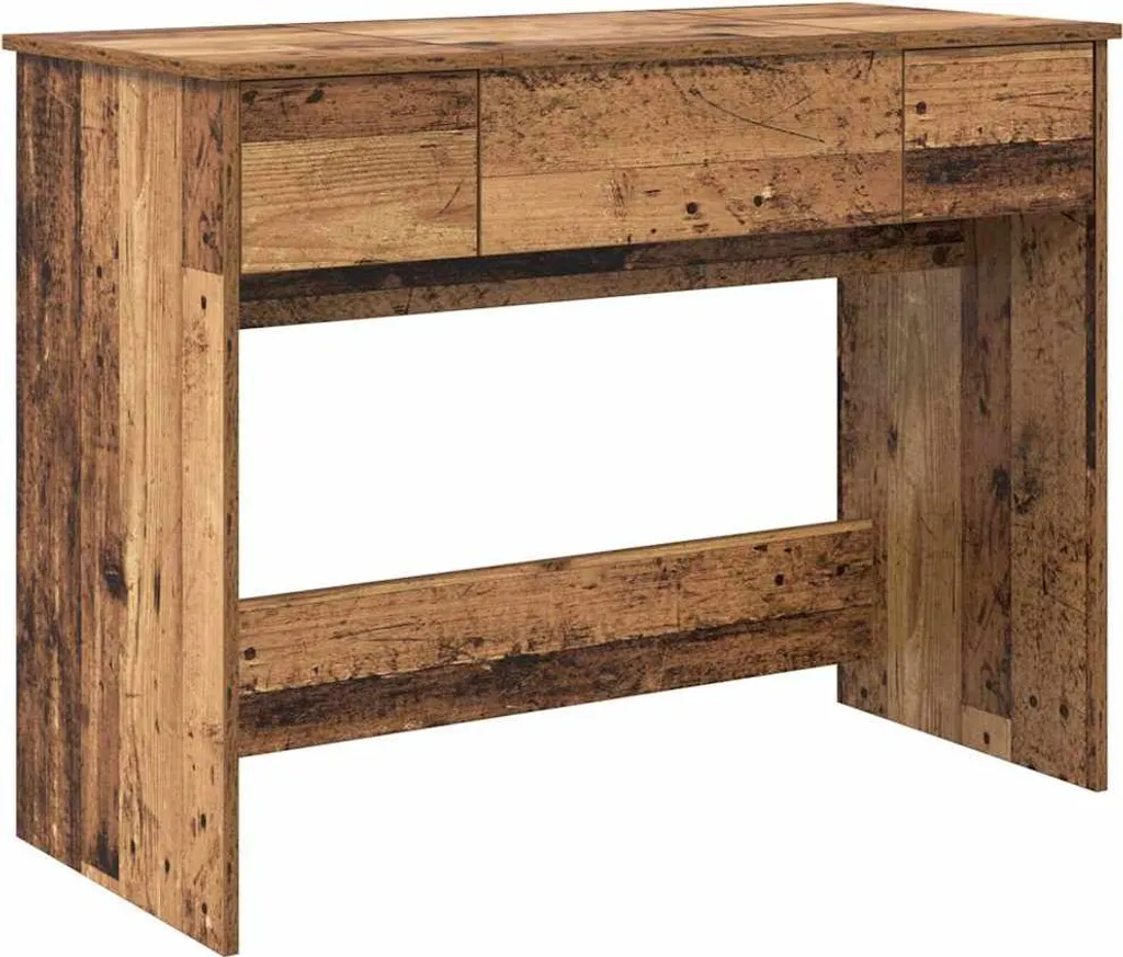 Tavolo da Trucco SYFAX™ Legno Antico - 100cm di Design Accogliente