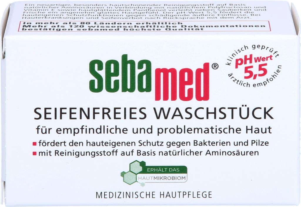 Pezzo di lavaggio senza sapone Sebamed 50 g Immagine del prodotto 