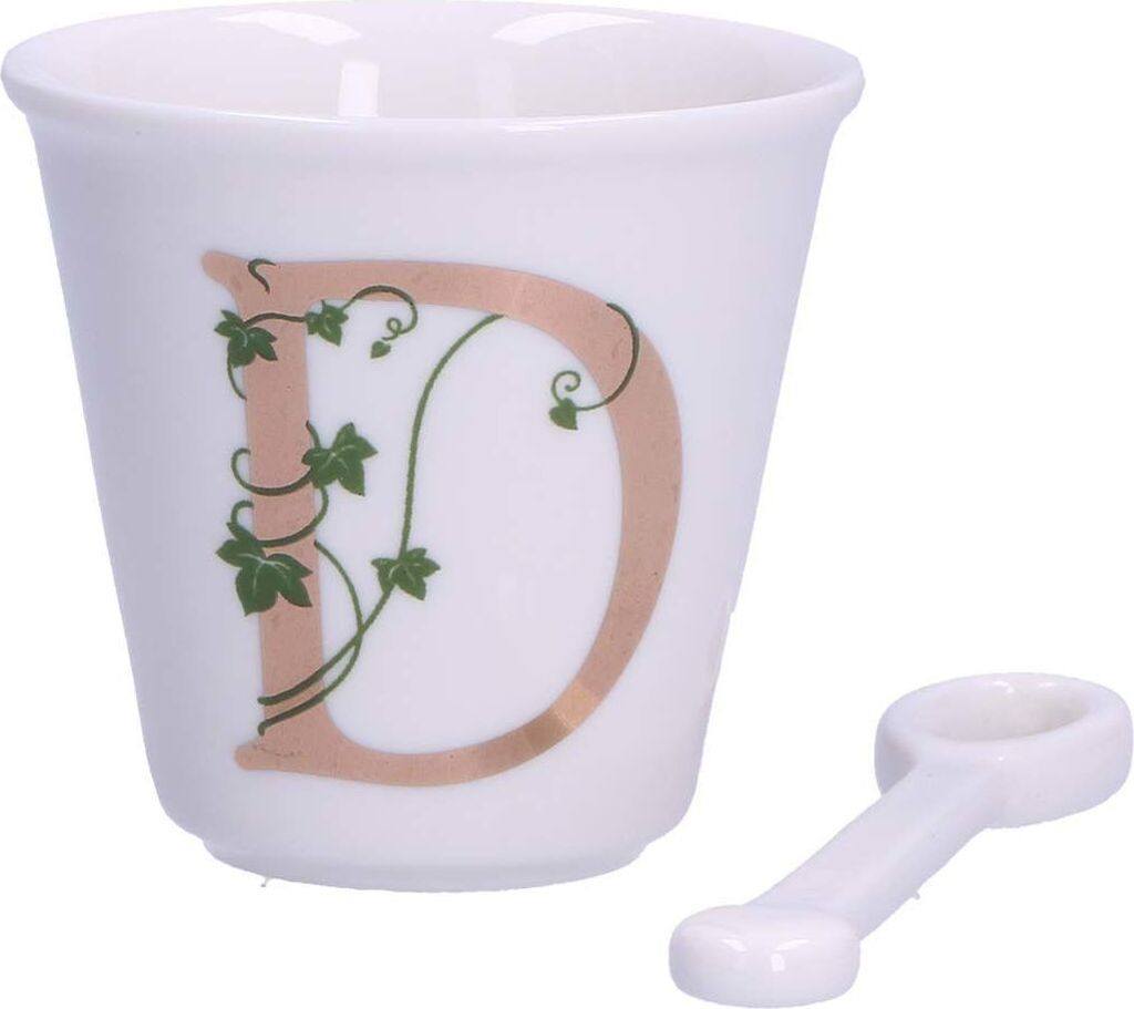 La Porcellana Bianca Tasse mit Löffel 75 ml P00450015D