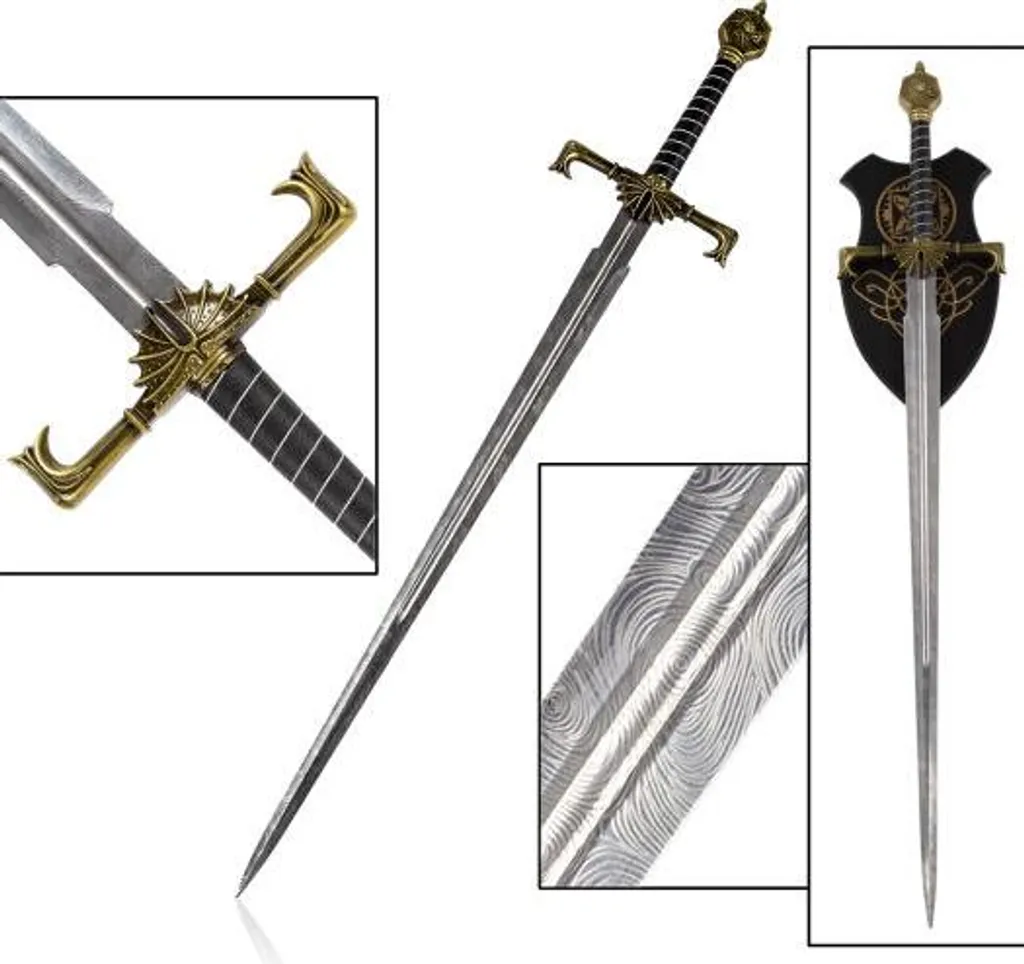 Épée de collection House of the Dragon Viserys Targaryen en acier 108 cm