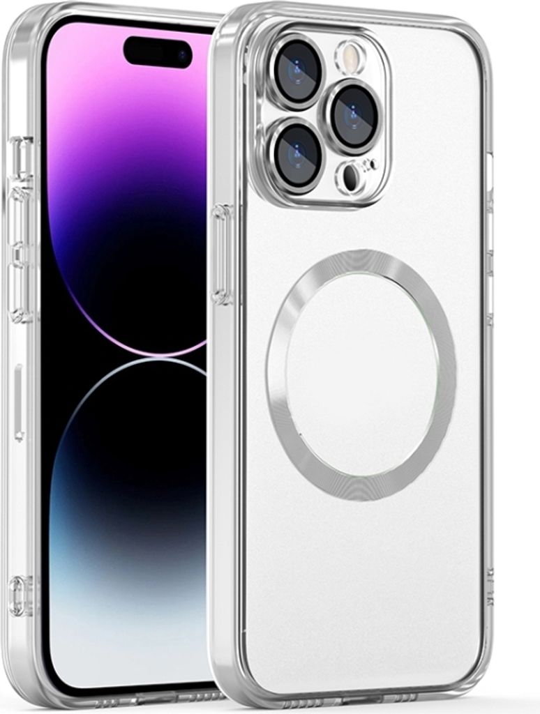 Für iPhone 14 Cat Eyes MagSafe Shockproof Schutzhülle für Telefon (weiß)