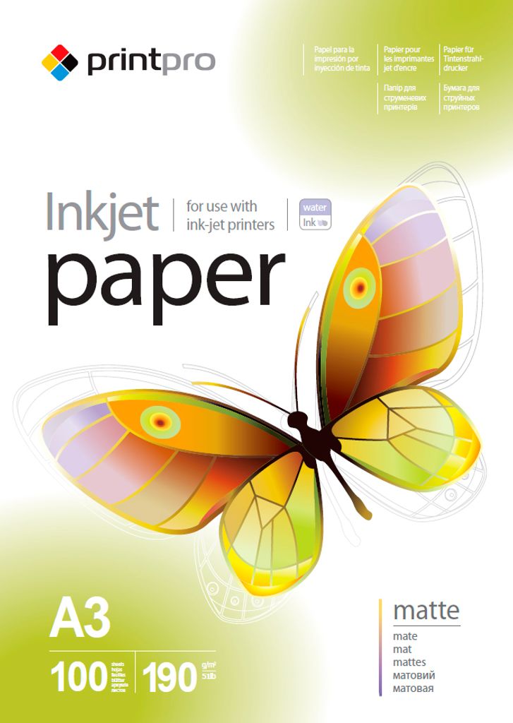 Fotopapier ColorWay PrintPro matný 190 g/m², A3, 100 listov Obrázok produktu 