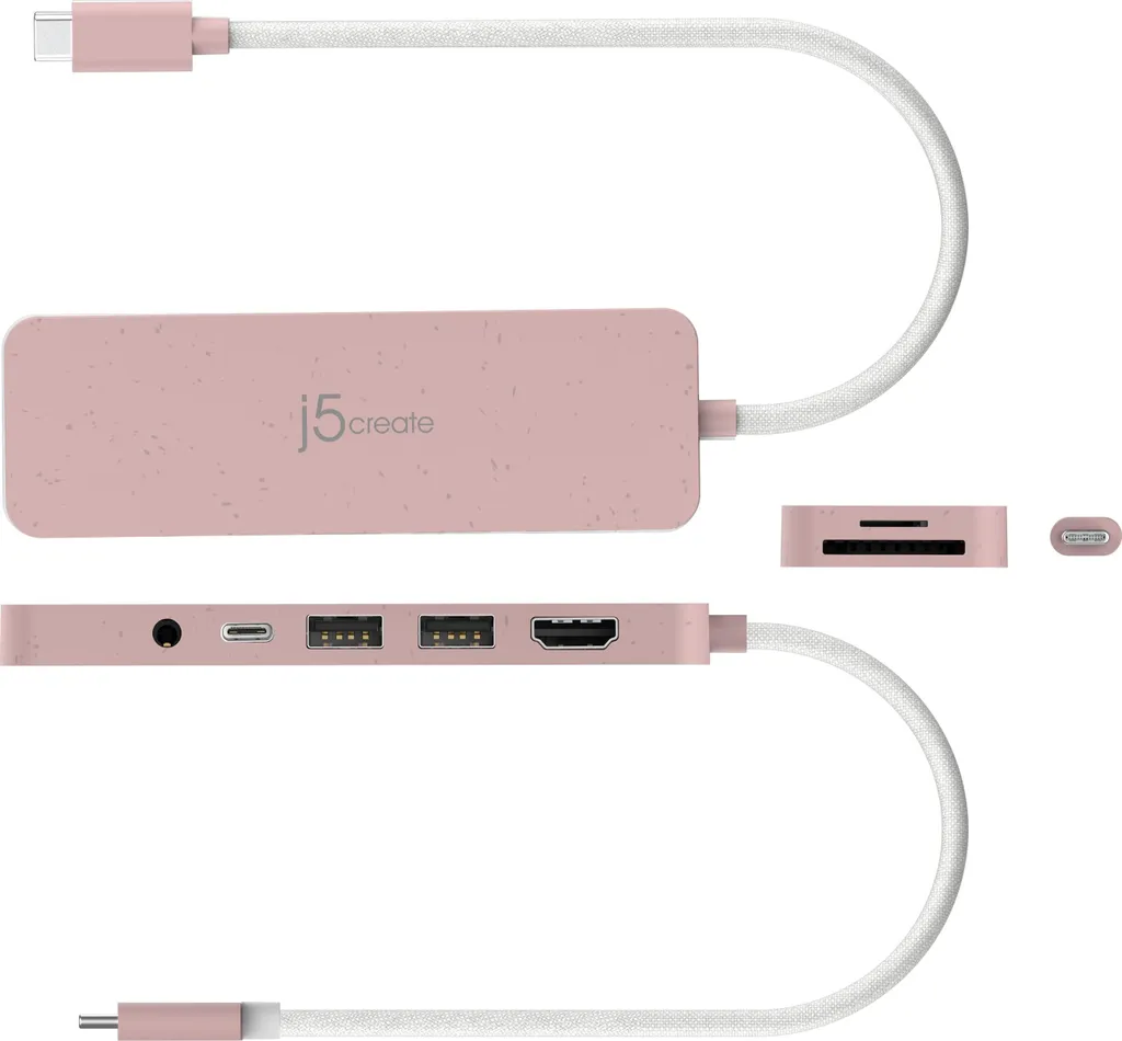 Concentrateur USB-C Multiport j5create JCD373ER-N Eco-responsable