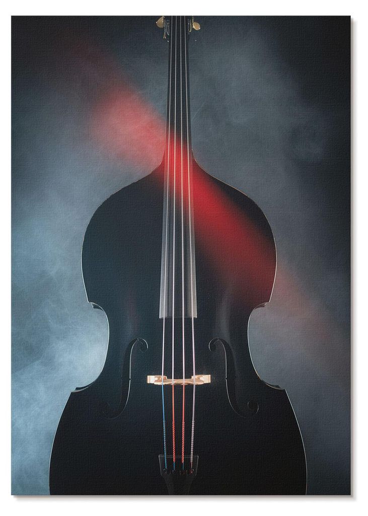 POSTER - 59x84 cm (A1) - Parallel Form - Dunkler Hintergrund, rote Akzente, Kontrast - Wandbild für Wohnzimmer Schlafzimmer & Flur, Modernes Poste...