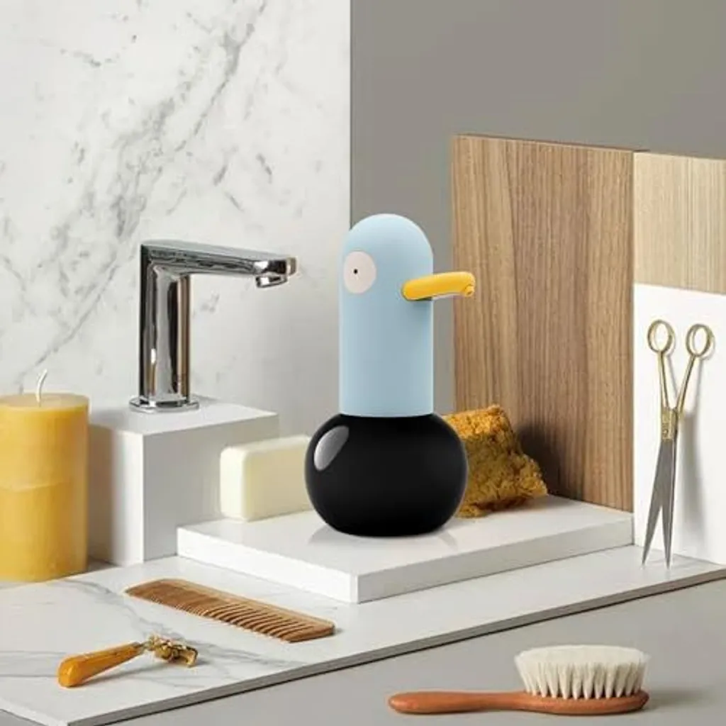 Distributore Sapone Touchess Automatico Touchless 400ml Blu USB - 4
