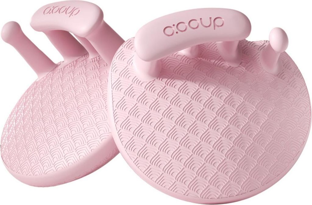 INF Fußgewölbe Trainer Paar - weiches TPR Silikon Hallux Corrector mit Anti-Rutsch Muster für Fußgewölbeunterstützung und Wadenstraffung Rosa
