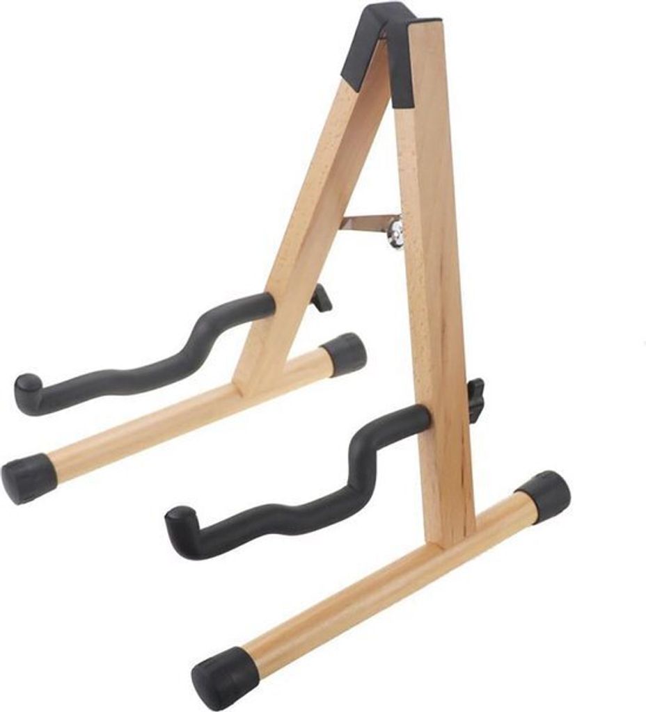 Gitarrenständer - Faltbarer "A"-Ständer für akustische und elektrische Gitarren - Holz