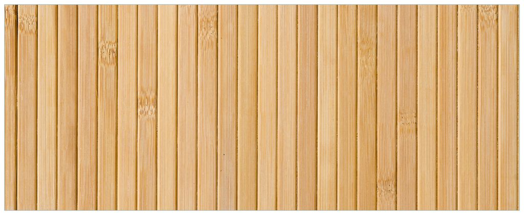 Wallario Premium Glasbild, freischwebende Optik, kräftige Farben, Größe 125 x 50 cm Motiv Holzpanele hell