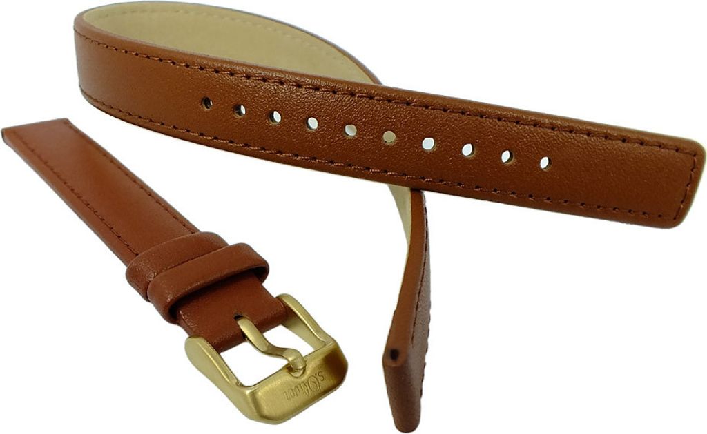 s.Oliver SO-2085-LQ | Uhrenarmband zum Wickeln aus Leder braun 14mm