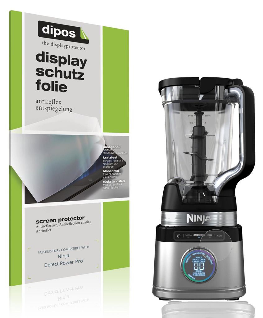 2x Schutzfolie für Ninja Detect Power Pro matt Displayschutzfolie Folie Display Schutz dipos