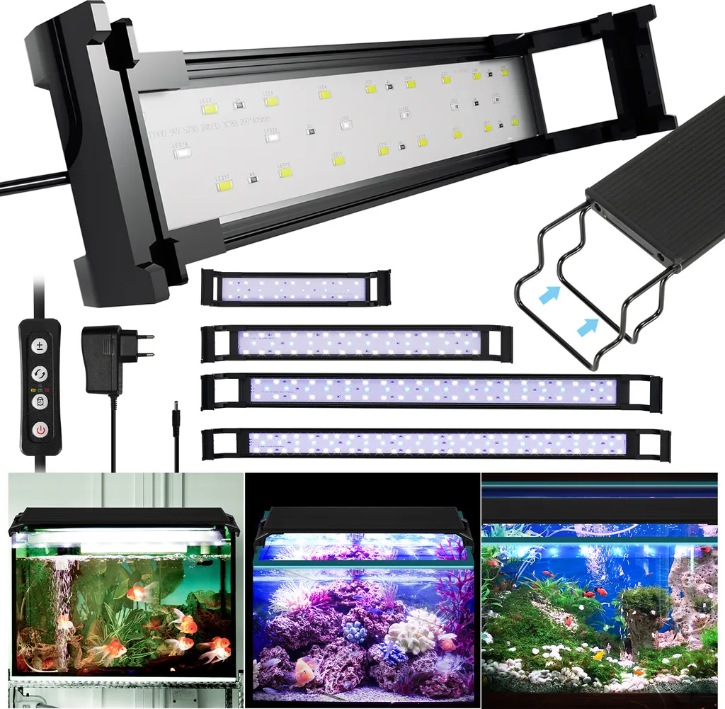 Éclairage Aquarium LED 45cm à 60cm Spectre Complet pour Eau Douce - 9