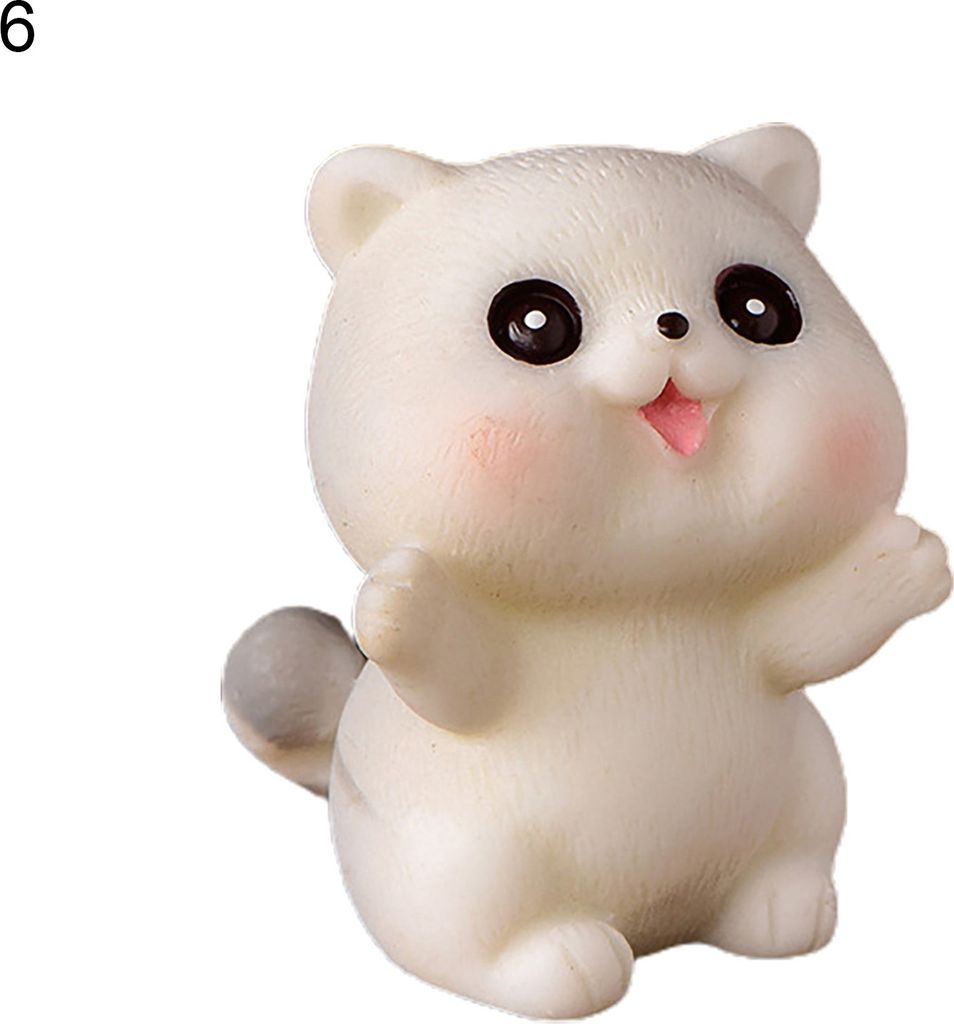Cat Figur realistisches entzückendes Harz einzigartige exquisite Details Kätzchen Statue Wohnkultur-6