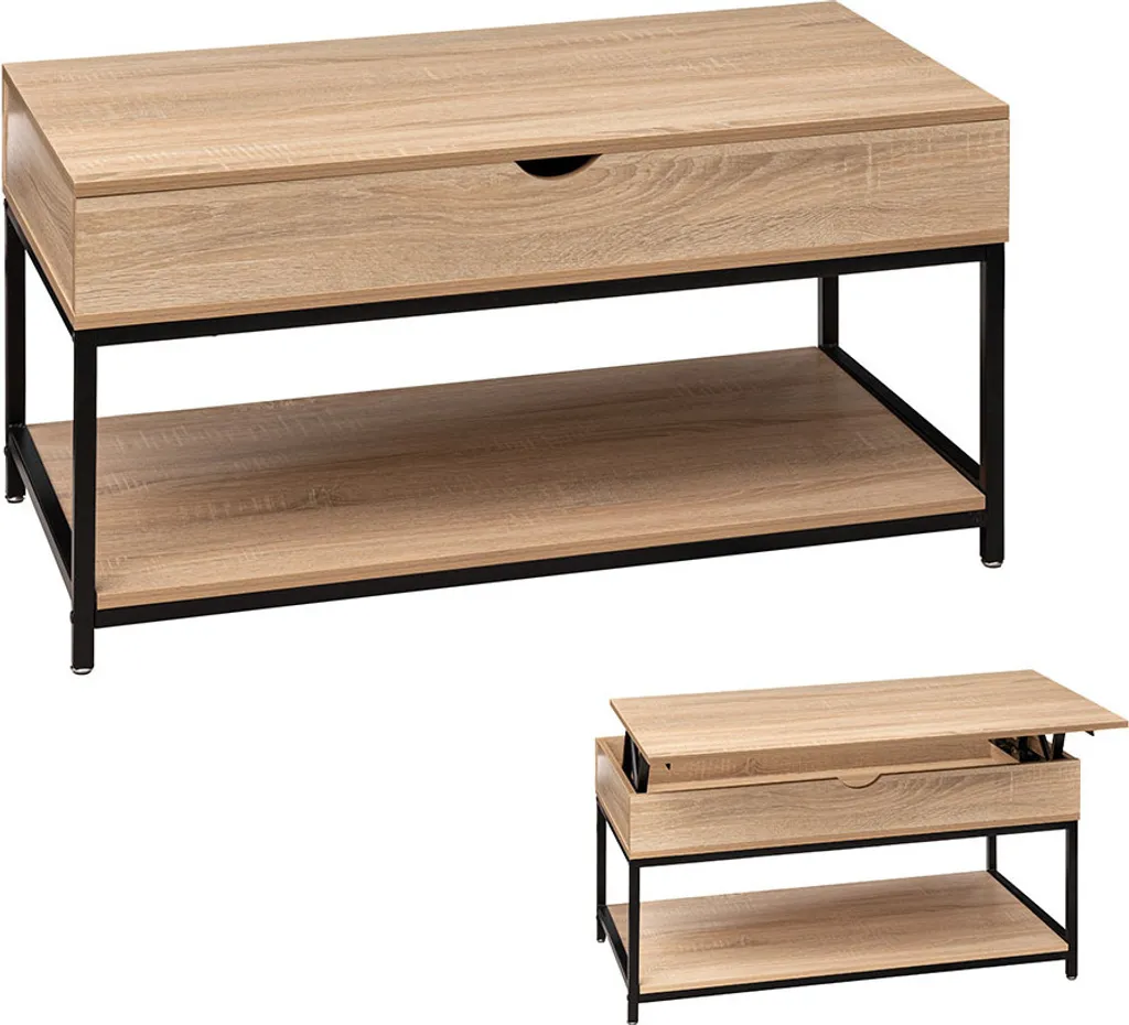 Table Basse Gain de Place 95 cm Toulon pour Ranger et Travailler au Salon