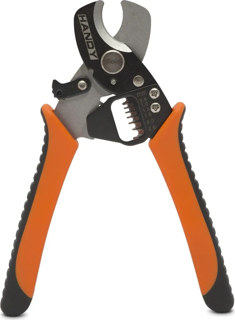 Pince à dénuder anti-fatigue avec verrou pour câbles de 0,8 à 2,6 mm
